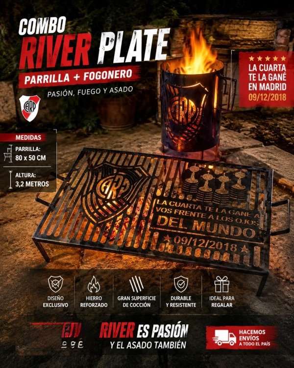 Producto - Parrilla y brasero personalizado RIVER