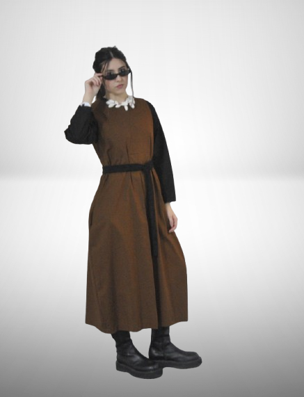 Producto - vestido AURA siena tostado