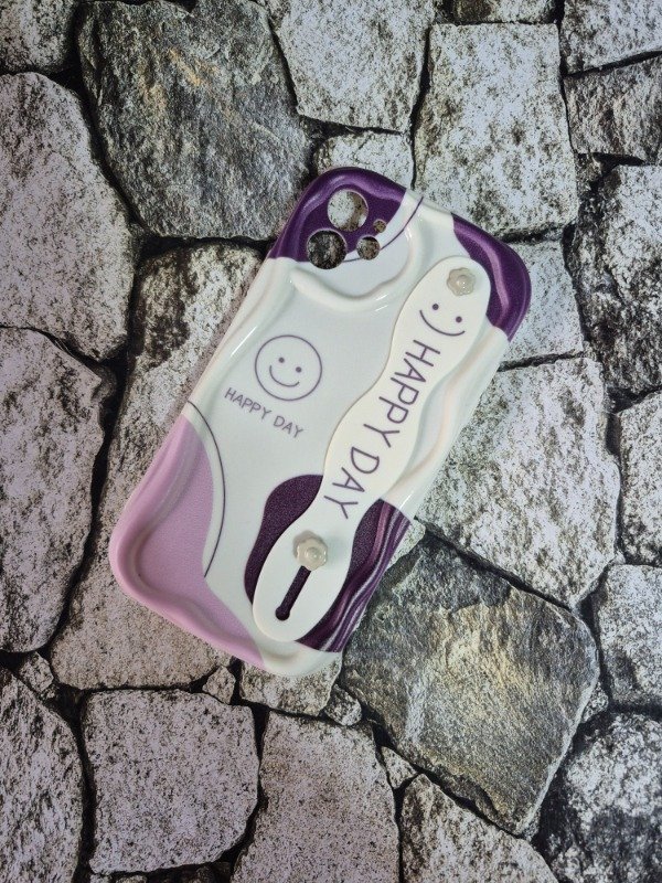 Producto - Funda tpu diseño con strap Iphone 11 happy