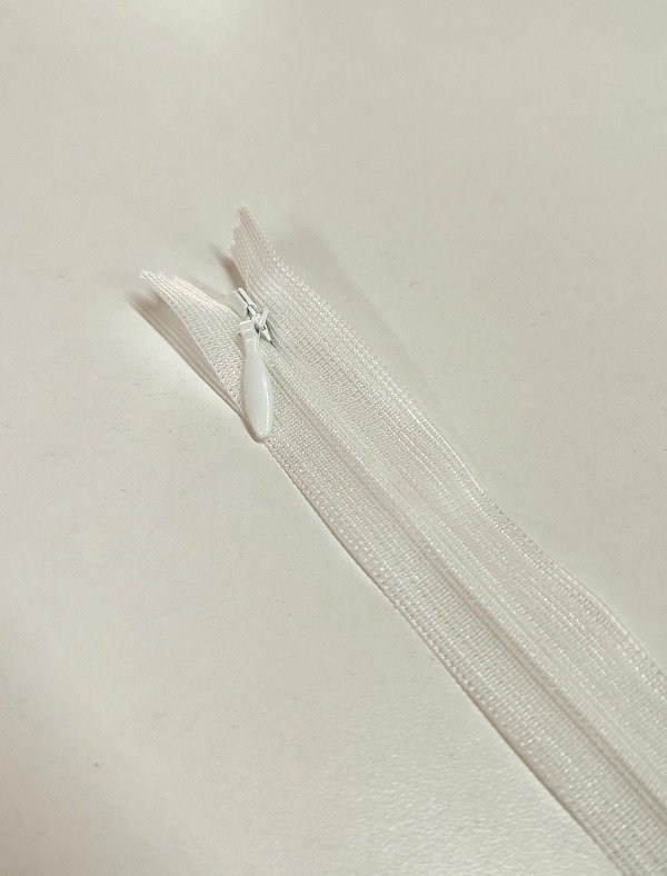Producto - Cierre invisible blanco 20cm