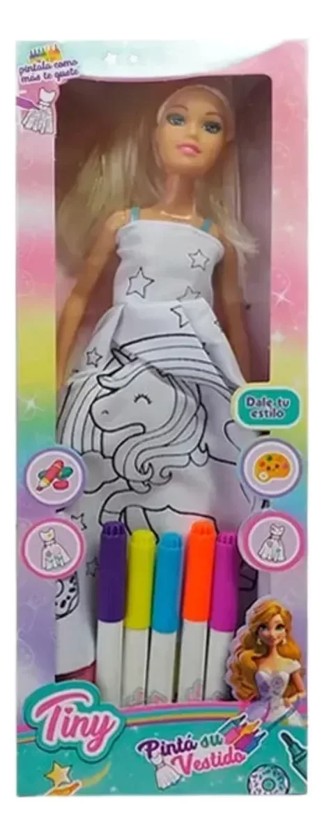 Producto - Muñeca TINY Pinta su vestido 7304