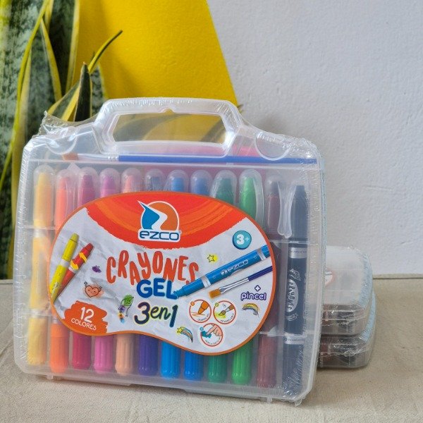 Producto - CRAYONES GEL 3 EN 1 X 12 EZCO
