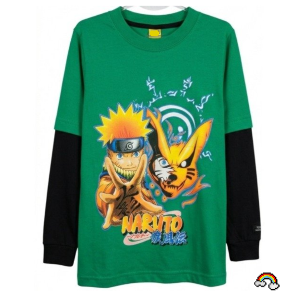 Producto - REMERA MANGA LARGA INFANTIL NARUTO KURAMA T.10