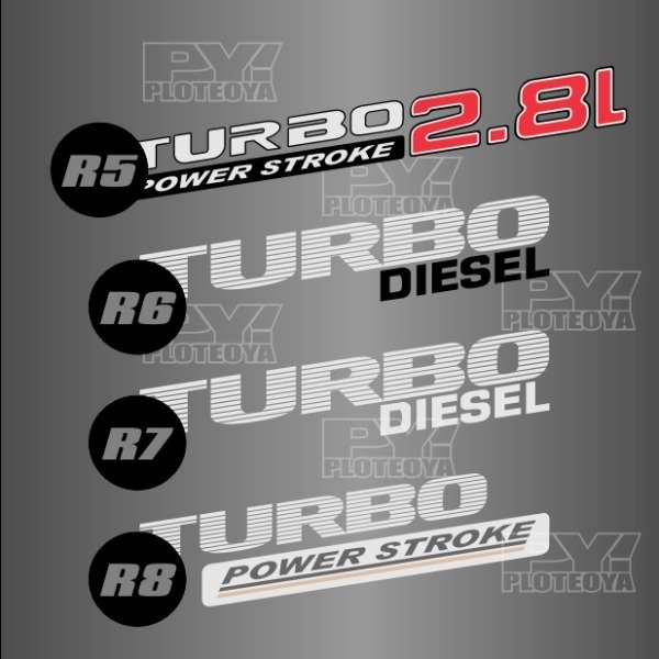 Producto - Calco Para Ford Ranger Porton Turbo Diesel 2.8 Powerstroke - Ploteoya