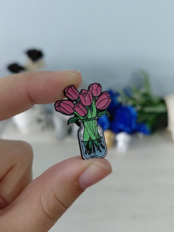 Producto - Pin metalizado - Flores #1502