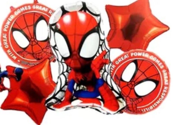 Producto - Set de 5 globos Spidey