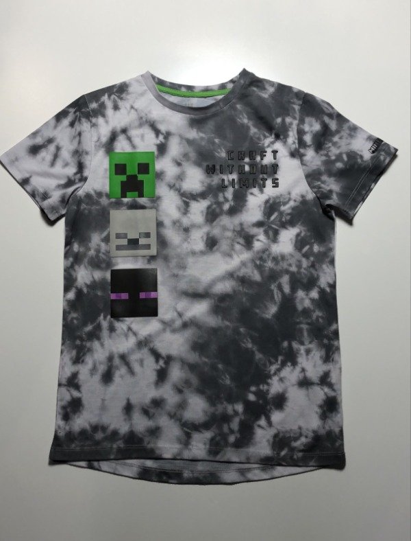 Producto - Remera Batik Gris Minecraft 9 años - 1