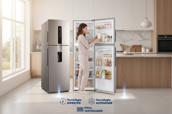 Producto - HELADERA ELECTROLUX CON DISPENSER INVERTER 424LTS NO FROST IW46S