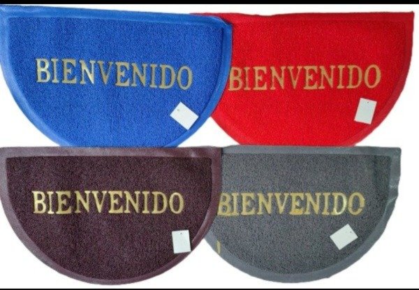 Producto - Alfombra PVC Bienvenido 38x58cm