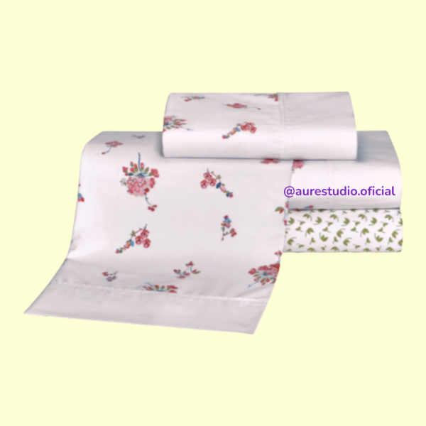 Producto - JUEGO DE SÁBANAS KING BOUQUET 200 H SUPLESA - 0