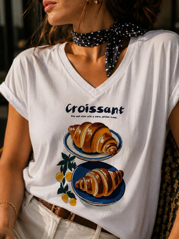 Producto - Remera Croissant Cuello V - 1