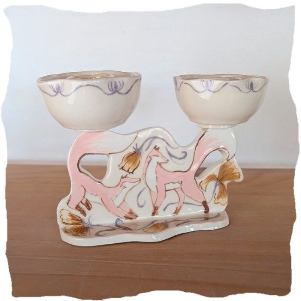 Producto - Candelabro zorritos rosados