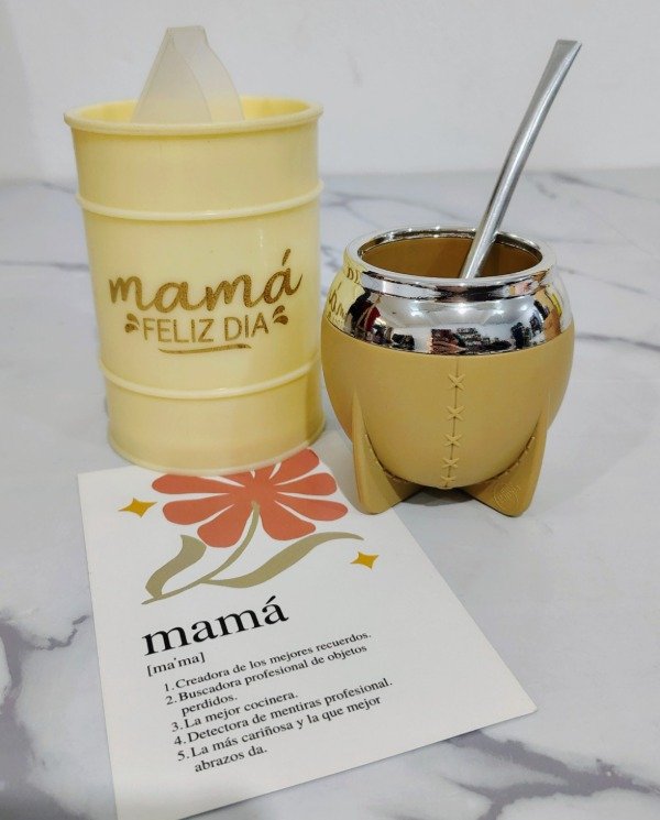 Producto - Set yerbera y Mate Pampa Mamá