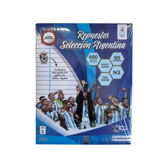 Producto - REPUESTO ESCOLAR N3 SELECCION ARGENTINA