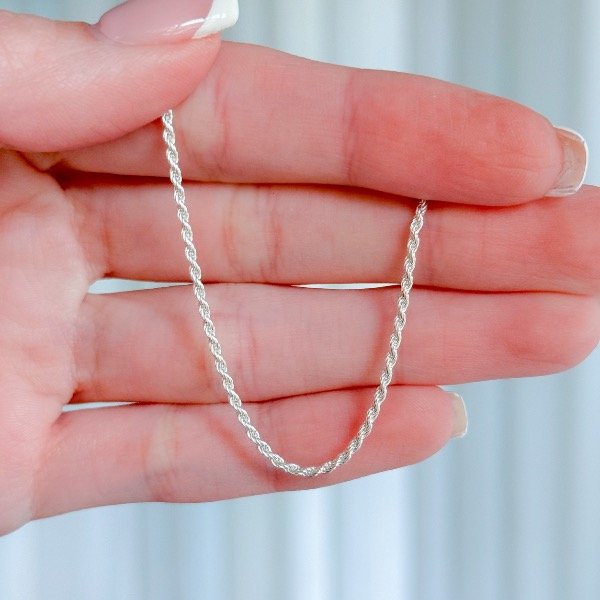 Producto - Cadena Cordon Diamantada 45cm (C74)