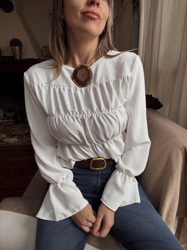 Producto - Blusa madrileña blanca