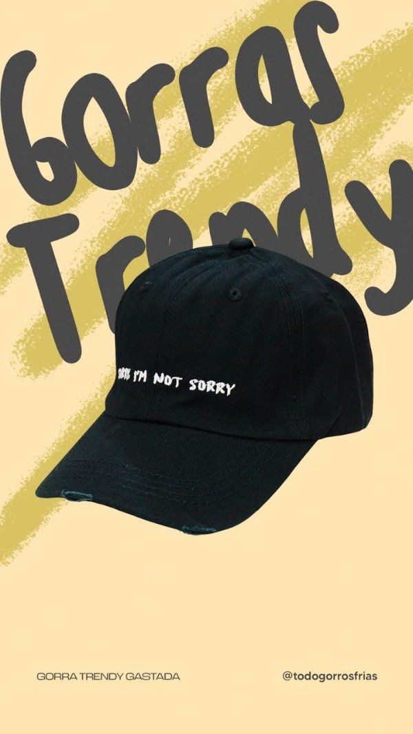 Producto - CAP TRENDY BLACK SORRY
