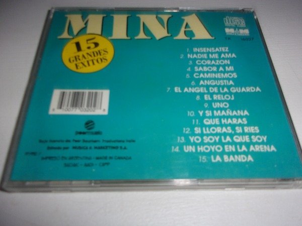 Producto - CD MINA 15 GRANDES EXITOS VERSIONES EN CASTELLANO 36D - 1