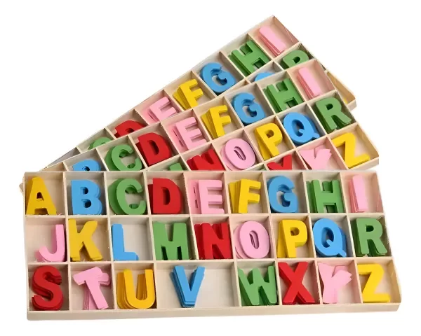 Producto - Letras De Madera Caja Abecedario Completo