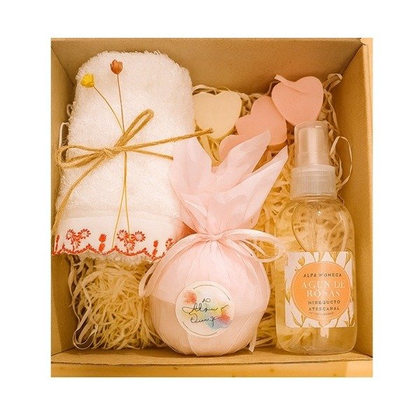 Producto - Set SPa rosa y corazones