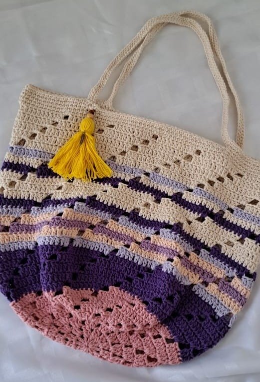 Producto - Bolso violeta y beige