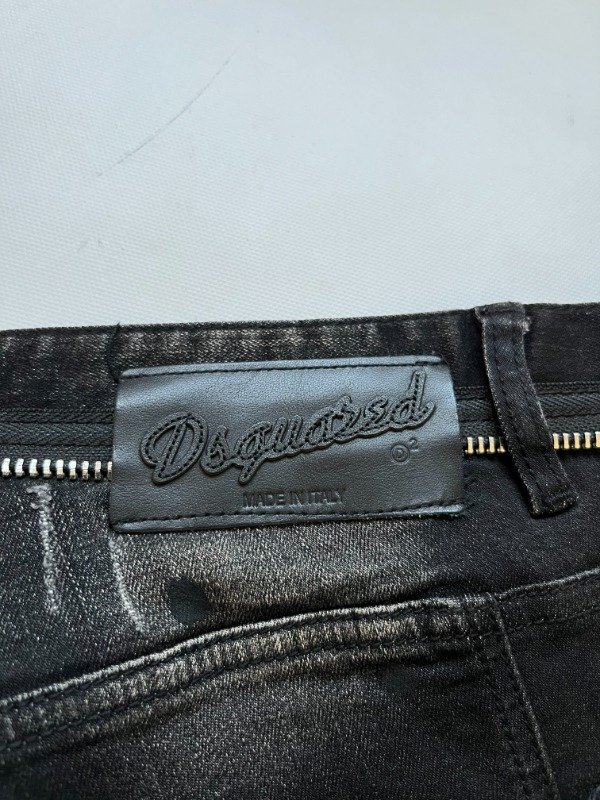 Producto - Dsquared2 Distressed Paint Splatter Biker Denim Jeans - 9