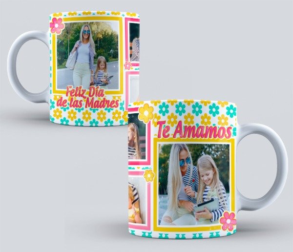 Producto - Diseños Para Sublimar Tazas - Día De La Madre Collage