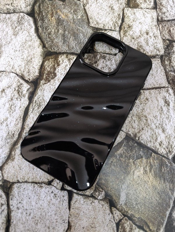 Producto - Funda tpu Wanda glitter iPhone 16 Pro max negro