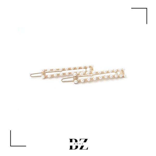 Producto - INVISIBLES METAL C/PERLAS X 12 PARES - 1906-3