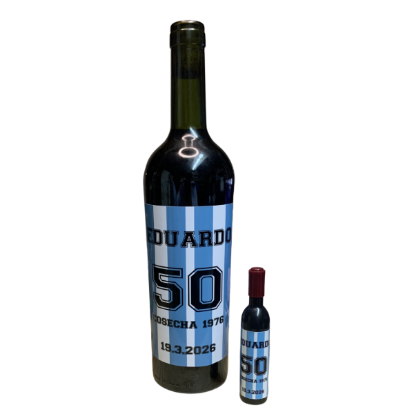 Producto - Etiqueta Grande para Botella de Vino Personalizada - 0