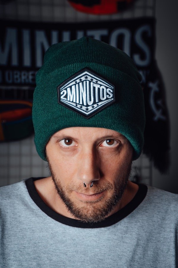 Producto - Gorro de Lana Verde ingles 2 Minutos Ring