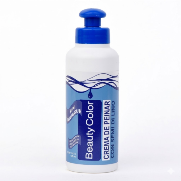 Producto - CREMA DE PEINAR DE CON SEMI DI LINO x 160ml BEAUTY COLOR