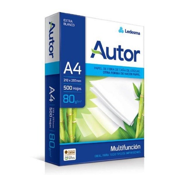 Producto - Resma A4 "Autor" 80gr  x 500h