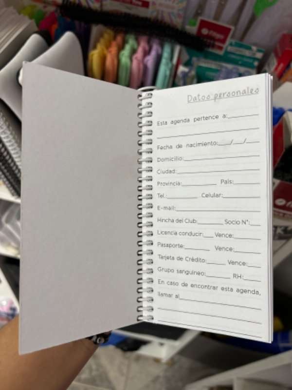 Producto - Mini agenda