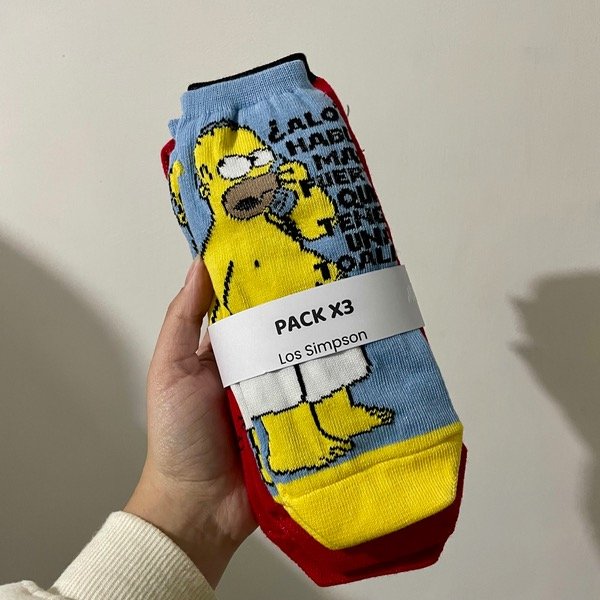 Producto - Pack x3 soquetes Los Simpson