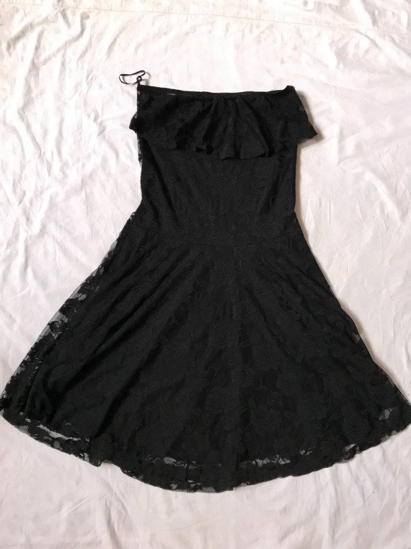 Producto - Vintage dead roses lace straples dress.