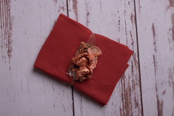 Producto - Wrap + Vincha Bordó