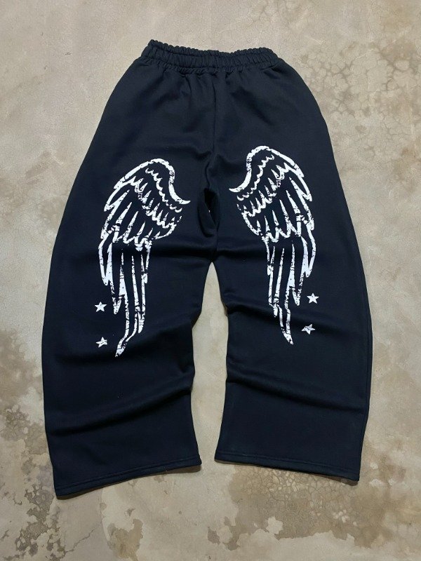 Producto - JOGGIN BAGGY "ANGEL WINGS" BLACK