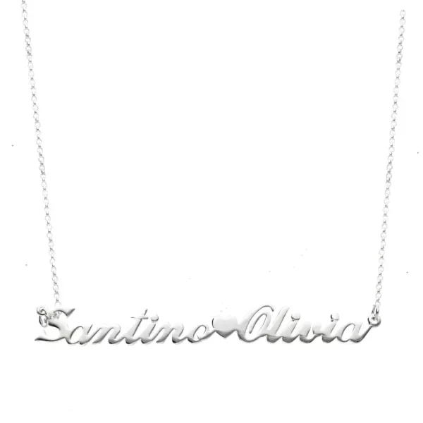 Producto - Collar con doble nombre cursiva