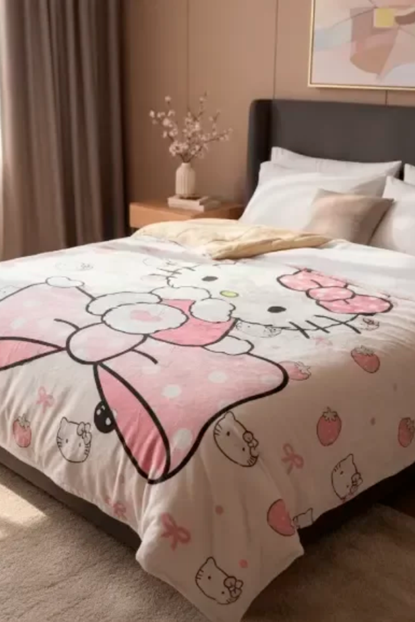 Producto - Manta micropolar Kitty dos plazas