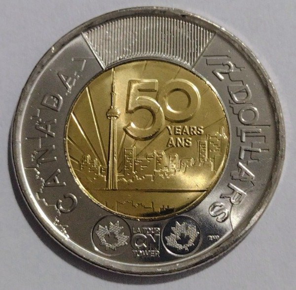 Producto - Canadá 2 dólares 2026. Torre CN 50 años - 0