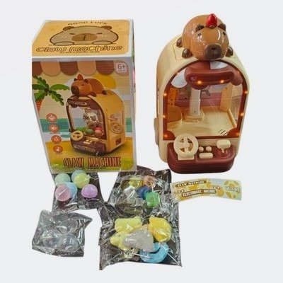 Producto - MINI MAQUINA SACA PELUCHES CAPIBARA RECARGABLE