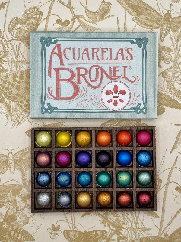 Producto - Paleta fosforera 24 colores metalizados coloridos