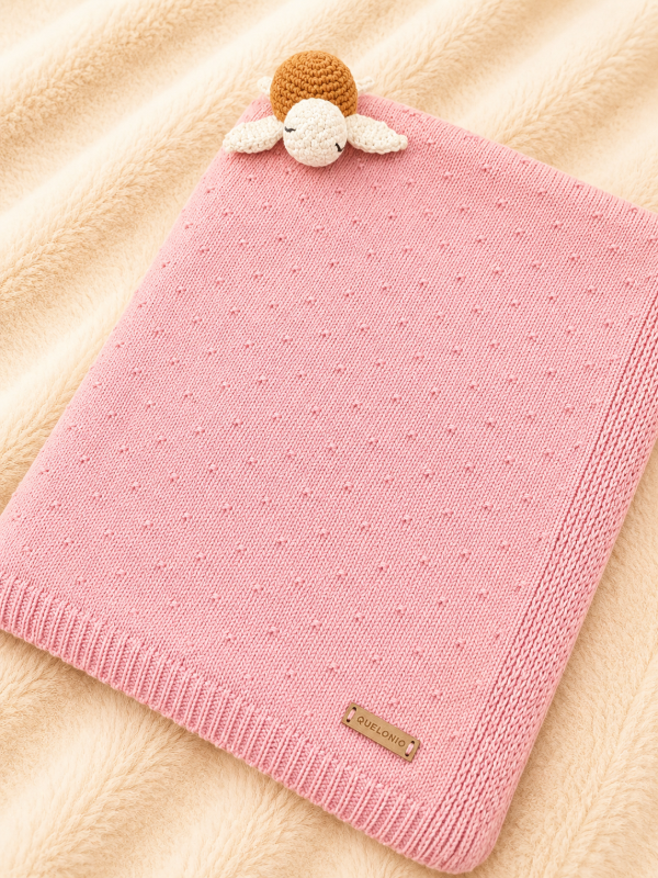Producto - MANTA PINTITAS ROSA VIEJO