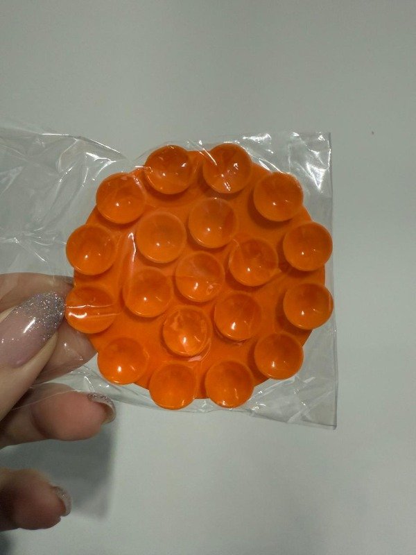 Producto - Soporte sopapa circular naranja