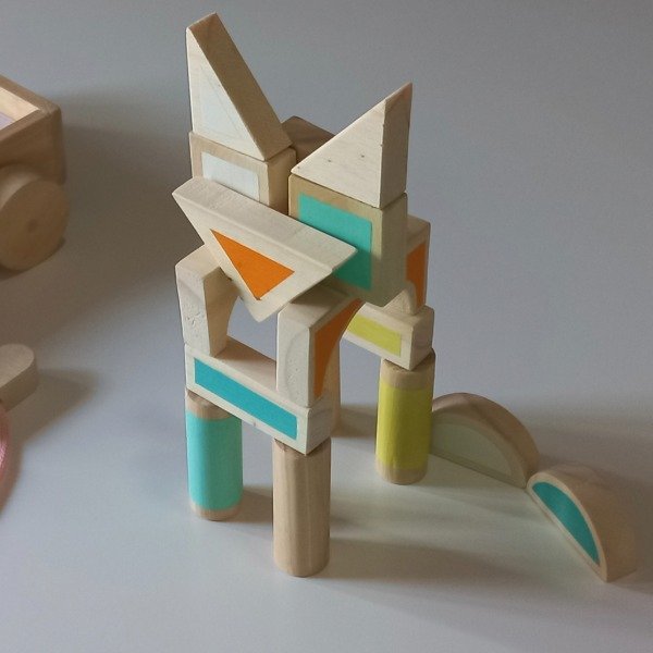 Producto - Carrito  con bloques de madera - 3