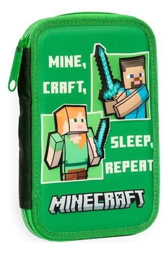 Producto - CARTUCHERA 1 PISO MINECRAFT BY MOOVING