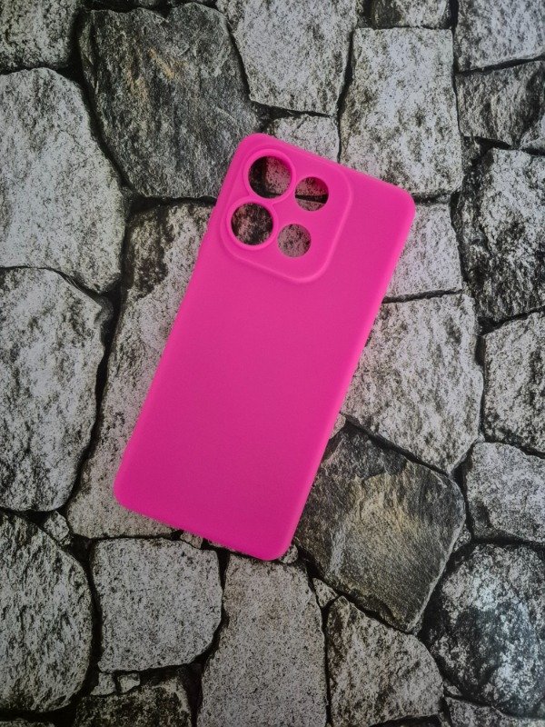 Producto - Funda tpu simil silicon sin felpa Moto G56 fucsia