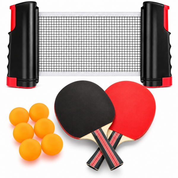Producto - SET X3 PING-PONG TENNIS FOREST ANTIDESLIZANTE 6 PELOTAS 2 PALETAS - 0