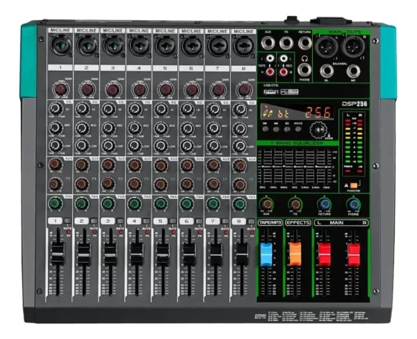 Producto - CONSOLA MIXER 8 CANALES DEPUSHENG LÍNEA PROFESIONAL - 0